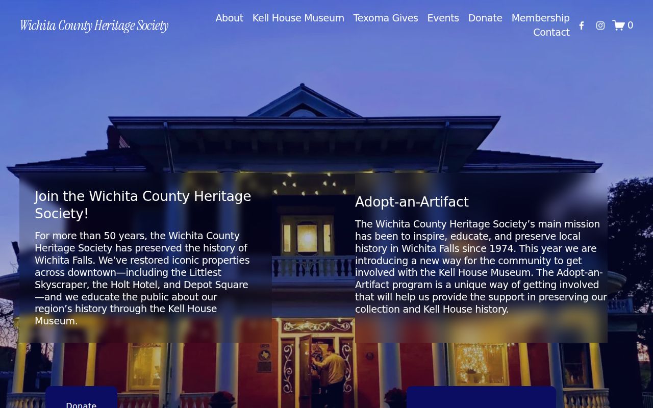 Wichita Falls city directory local-history context at the Wichita County Heritage Society